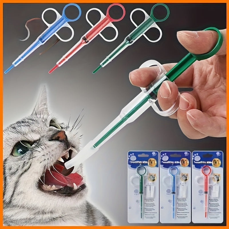 Distributeur de Médicaments pour Animaux – Embout Souple, Double Usage pour Liquides ou Comprimés (Chiens & Chats)