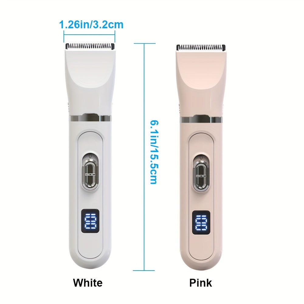 Tondeuse Électrique 4-en-1 pour Chiens et Chats – Kit de Toilettage Silencieux Rechargeable USB – Rasoir pour Animaux à Faible Bruit – Idéal pour Petits et Moyens Chiens et Chats