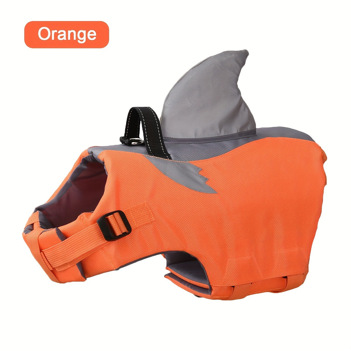 Gilet de Sauvetage Requin Réfléchissant pour Chien – Harnais de Flottaison Sécurisé avec Poignée & Sangles Réglables