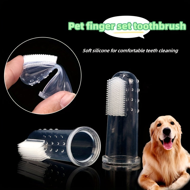 Lot de 2/4/6 Brossettes à Dents en Silicone pour Chien – Hygiène Douce et Efficace, Adaptée à Toutes Tailles de Chiens & Chats