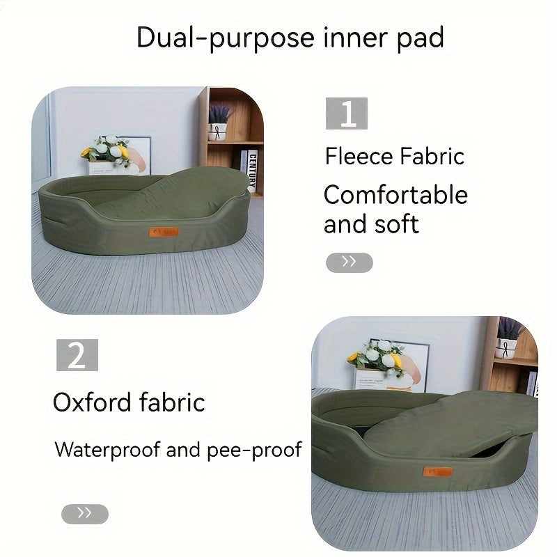 Lit pour Chien PJYuCien Comfort Plus – Spacieux, Respirant et Antidérapant, Utilisable Toute l’Année – Lavable en Machine, Idéal pour Chiens de Petite à Grande Taille