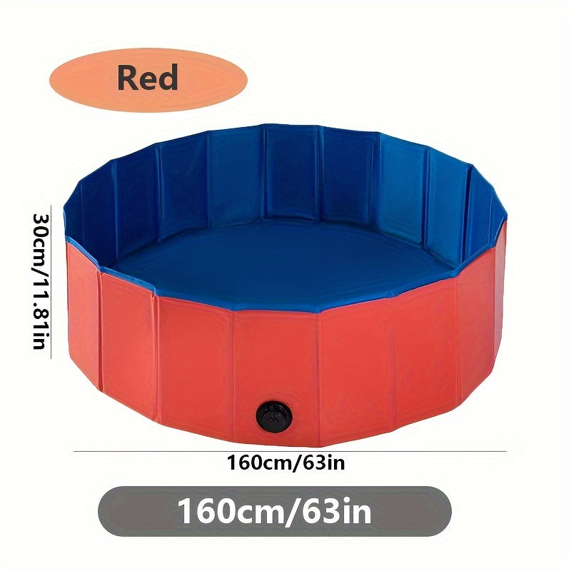 Baignoire Pliable Grande Taille pour Chien – Bassin de Douche ou Piscine Portable, Idéal pour Toilettage & Été