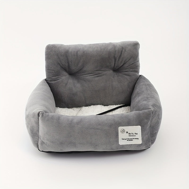Siège-Auto Confortable pour Chien – Transport Sécurisé, Portable & Lavable, Parfait pour les Voyages en Voiture
