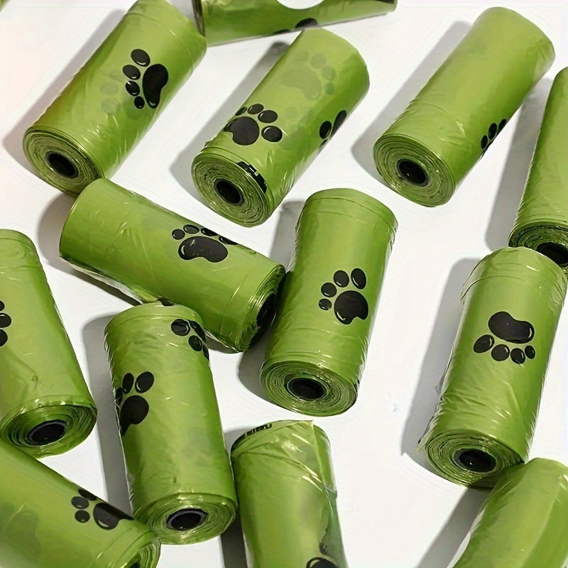 Lot de 8/12/20 Rouleaux de Sacs à Déjections Canines – Sacs à Litière Épais, Anti-Fuites, avec 1 Distributeur Inclus – Pour Promenades et Voyages avec Chien