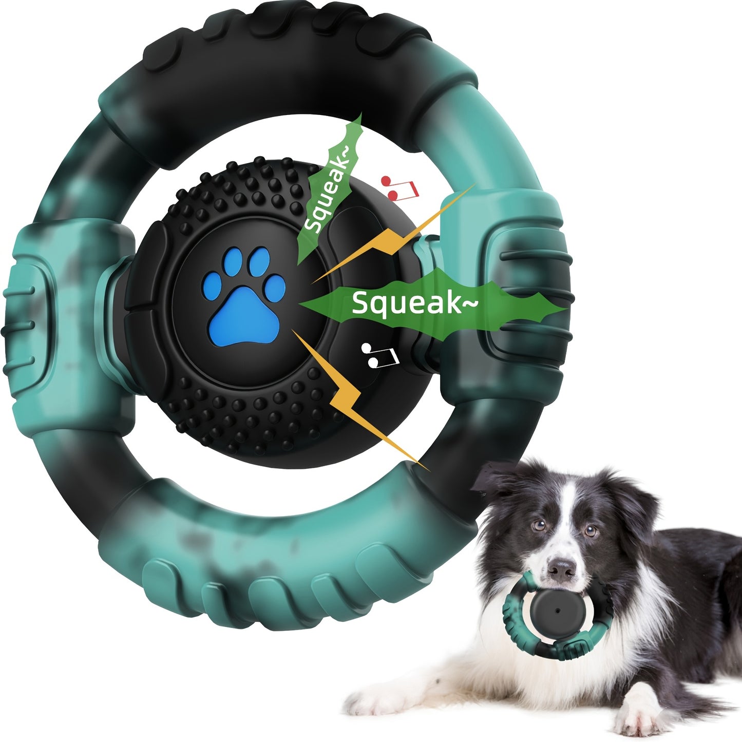 Jouet à Mâcher pour Chien en Forme de Volant – Jouet Interactif de Nettoyage Dentaire et d’Entraînement – Convient aux Chiens de Taille Moyenne