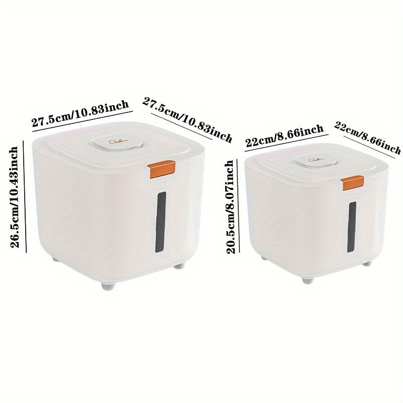Conteneur Hermétique de Rangement pour Croquettes – Seau de Stockage Anti-Humidité & Anti-Insectes avec Support Antidérapant