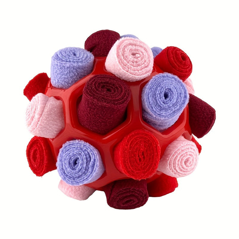 Jouet Interactif en Peluche pour Chien – Balle à Friandises, Jeu de Flair, Mâchouille & Nettoyage des Dents