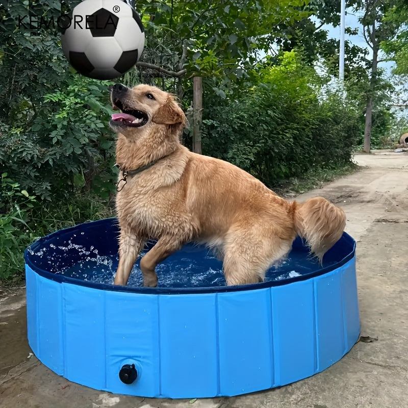 Baignoire Pliable Grande Taille pour Chien – Bassin de Douche ou Piscine Portable, Idéal pour Toilettage & Été