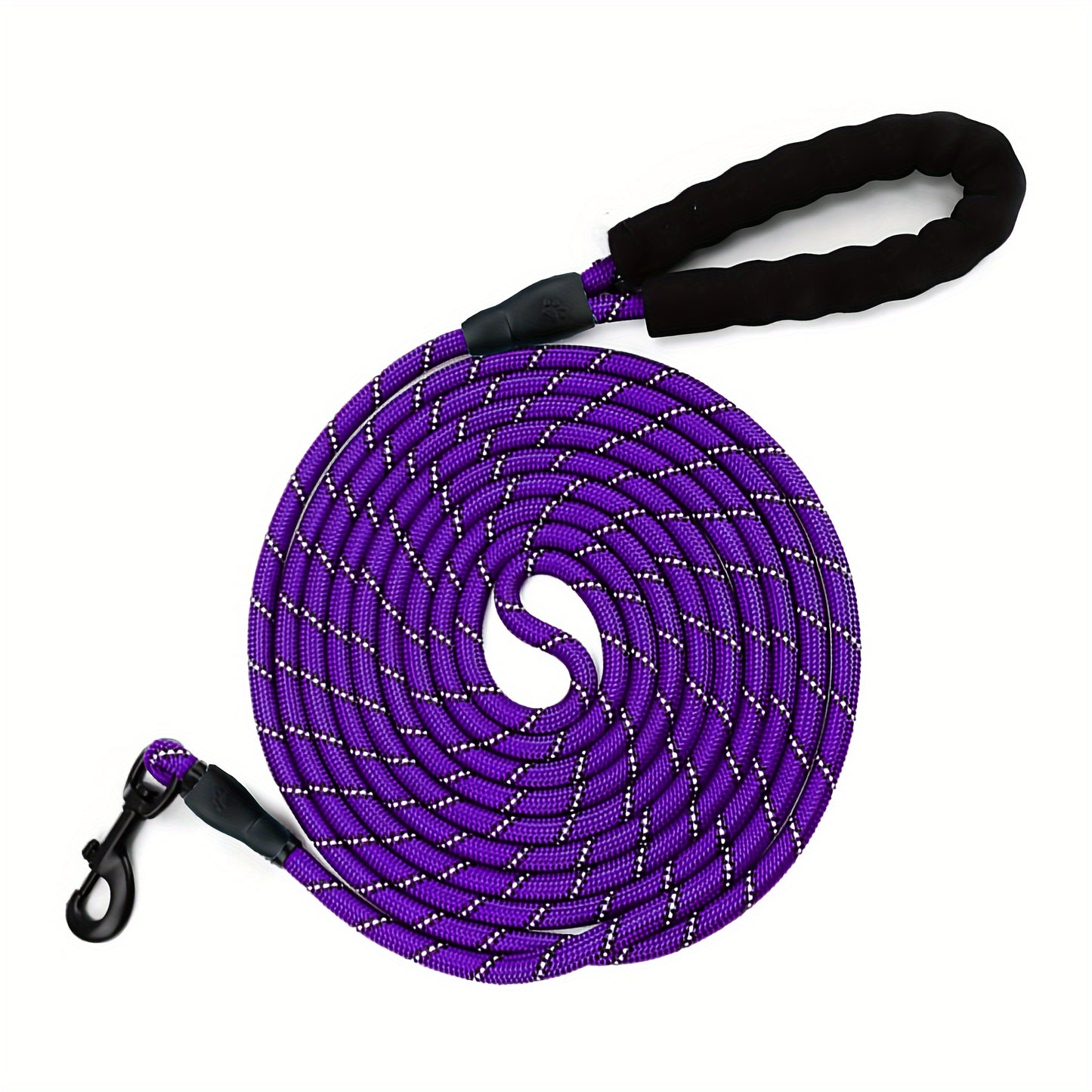 Laisse en Nylon Renforcée pour Chien – Corde Ronde Réfléchissante, Épaissie et Allongée – Laisse de Traction pour Chiens Moyens et Grands