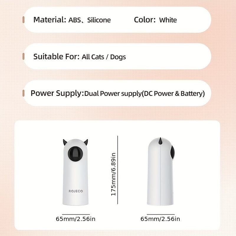 Jouet Interactif Laser Automatique pour Chat/Chien – Jouet Intelligent d’Intérieur pour Animaux – Sans Piles Incluses