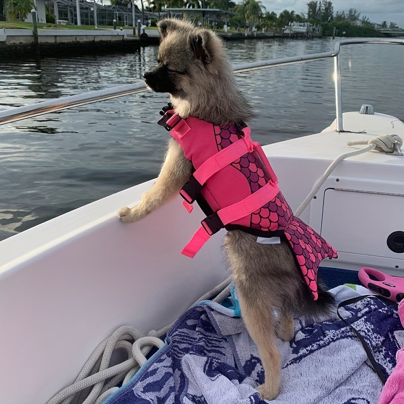 Gilet de Sauvetage pour Chien – Veste Flottante de Sécurité pour la Natation et le Bateau – Maillot de Bain Flottant pour Petits, Moyens et Grands Chiens – Idéal Piscine, Mer, Lac