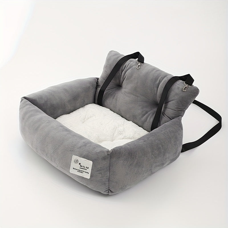 Siège-Auto Confortable pour Chien – Transport Sécurisé, Portable & Lavable, Parfait pour les Voyages en Voiture