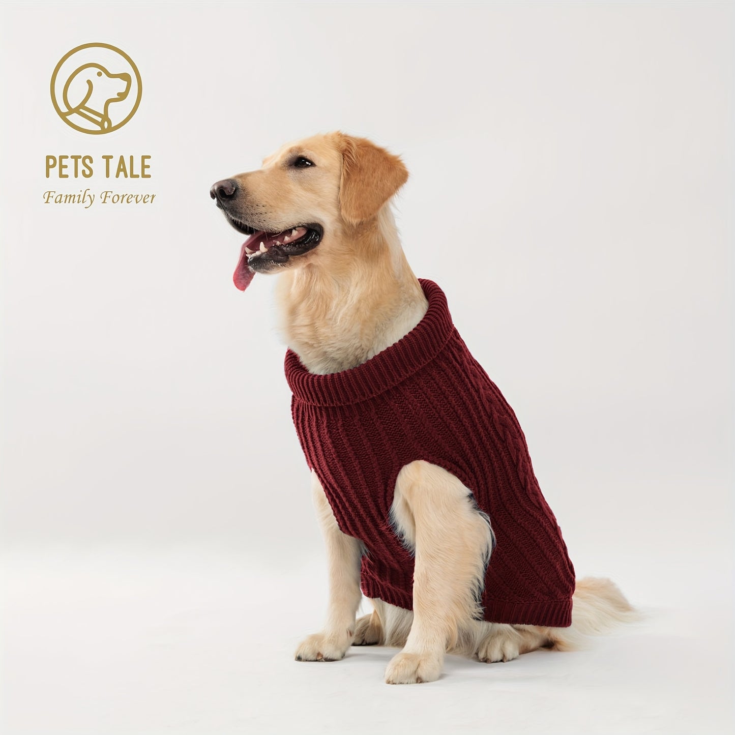 Pull Tricoté Uni pour Chien – Vêtement Chaud pour l’Automne et l’Hiver – 1 Pièce – Chandail Douillet pour Animaux