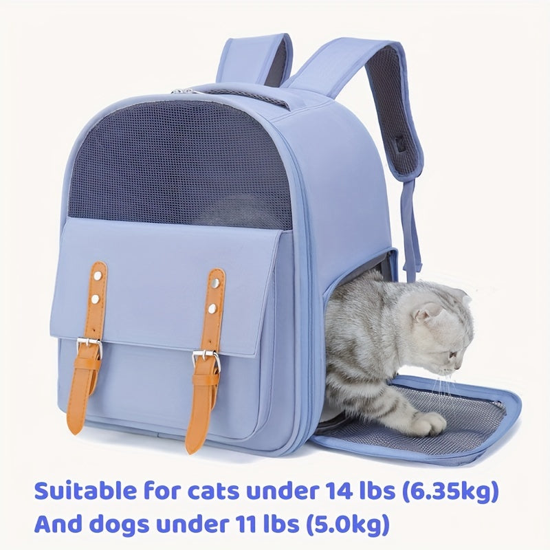 Sac à Dos Respirant pour Chats et Petits Chiens – Grande Capacité & Confort Optimal