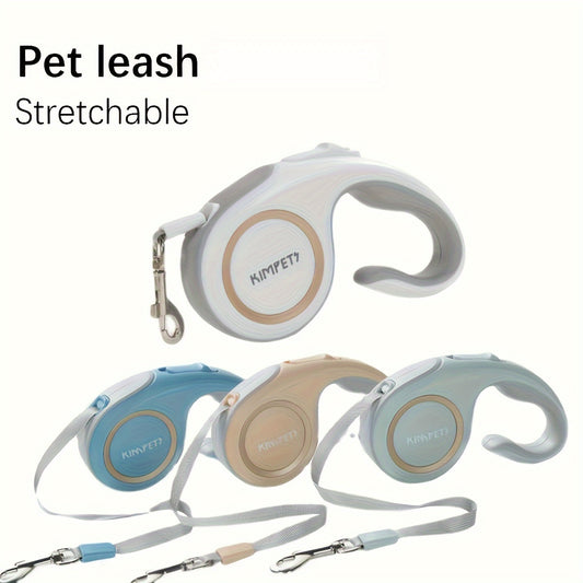 Laisse Rétractable Automatique pour Chien et Chat – 3 m / 5 m, Léger & Résistant, Parfait pour Promenades en Toute Liberté