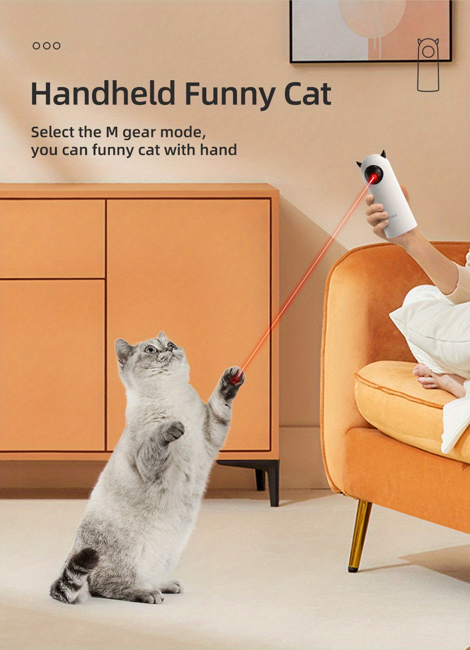 Jouet Interactif Laser Automatique pour Chat/Chien – Jouet Intelligent d’Intérieur pour Animaux – Sans Piles Incluses