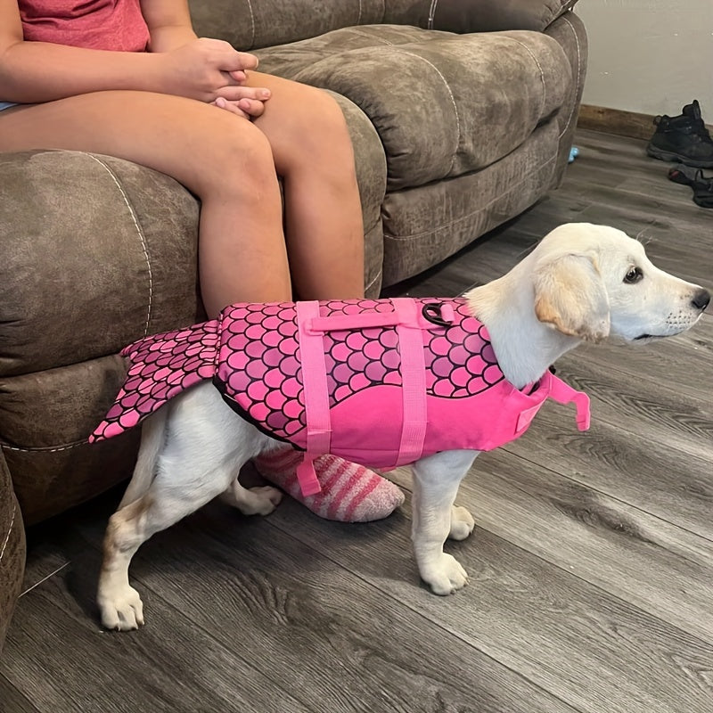 Gilet de Sauvetage pour Chien – Veste Flottante de Sécurité pour la Natation et le Bateau – Maillot de Bain Flottant pour Petits, Moyens et Grands Chiens – Idéal Piscine, Mer, Lac