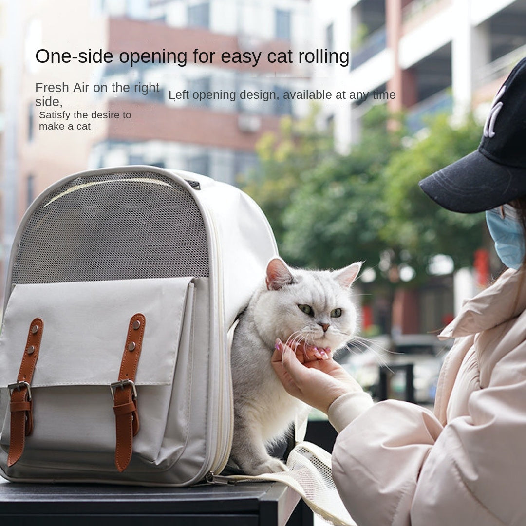 Sac à Dos Respirant pour Chats et Petits Chiens – Grande Capacité & Confort Optimal