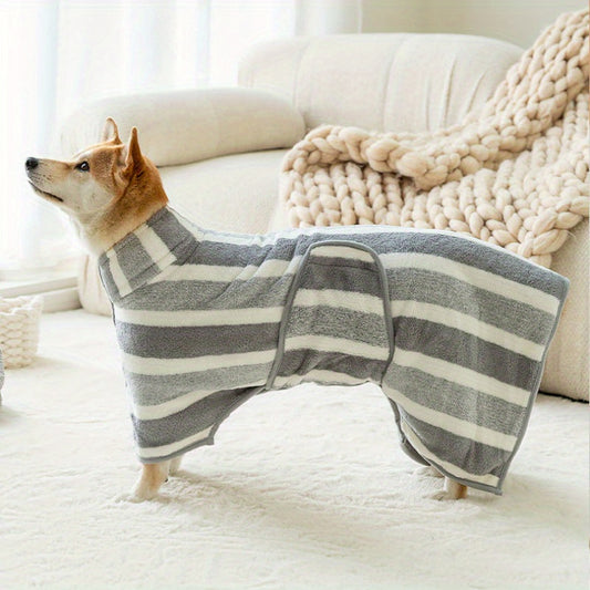 Serviette de Bain Grand Format pour Animaux – Serviette Séchante Ultra-Absorbante et à Séchage Rapide – Peignoir de Bain pour Chien ou Chat