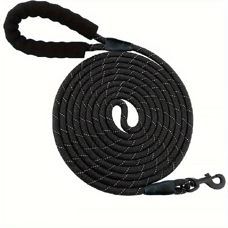 Laisse en Nylon Renforcée pour Chien – Corde Ronde Réfléchissante, Épaissie et Allongée – Laisse de Traction pour Chiens Moyens et Grands