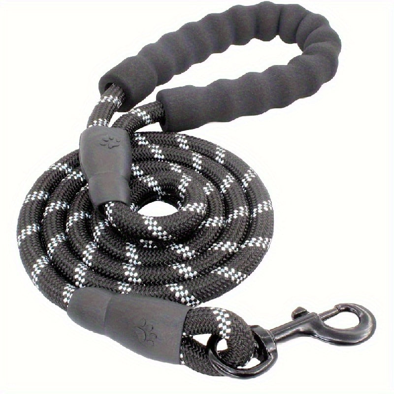 Laisse en Nylon Renforcée pour Chien – Corde Ronde Réfléchissante, Épaissie et Allongée – Laisse de Traction pour Chiens Moyens et Grands