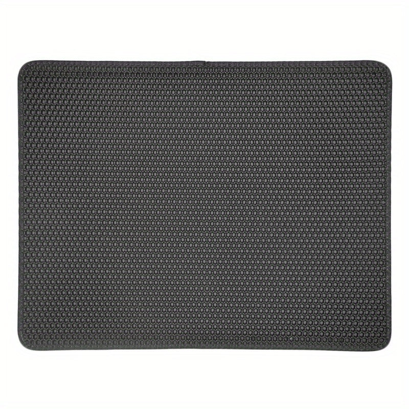 Tapis de Litière pour Chat – Double Couche Antiprojection – Tapis de Sol Antipoussière pour Capturer les Grains – Tapis de Nettoyage pour Animaux