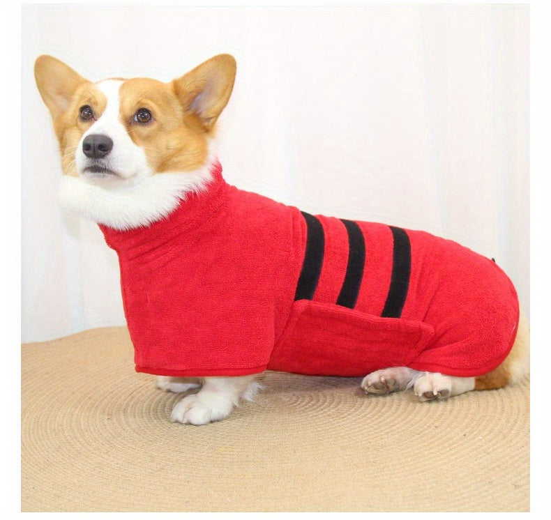 Peignoir de Bain pour Chien – Serviette Ultra-Absorbante, Séchage Rapide, Lavable en Machine