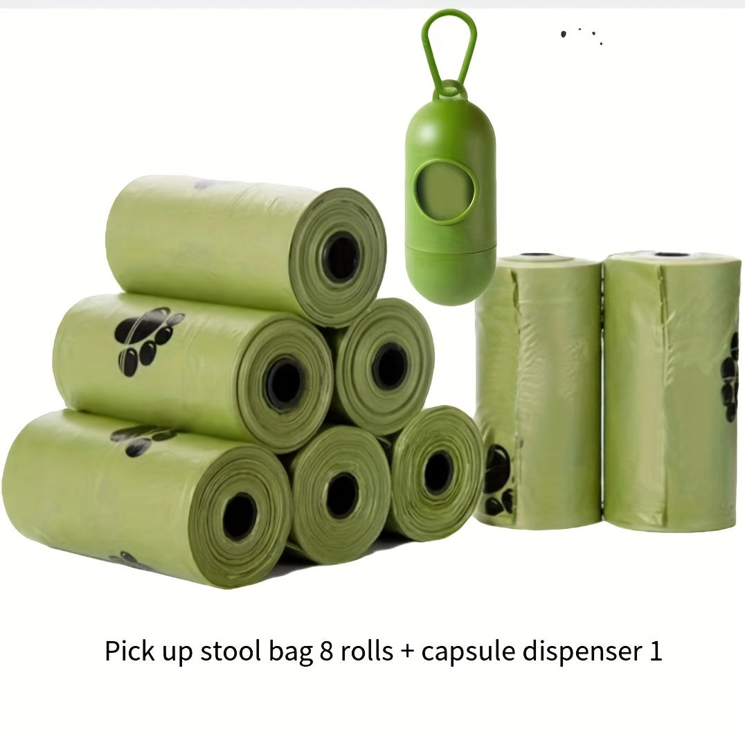 Lot de 8/12/20 Rouleaux de Sacs à Déjections Canines – Sacs à Litière Épais, Anti-Fuites, avec 1 Distributeur Inclus – Pour Promenades et Voyages avec Chien