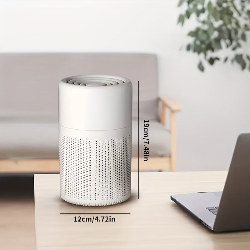 Purificateur d’Air HEPA Compact avec Éponge Parfumée – Anti-Odeurs, Poussière, Pollen et Poils d’Animaux
