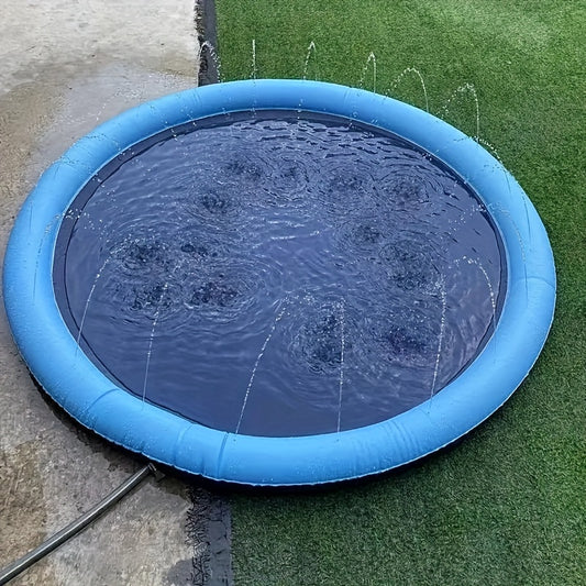 Tapis de Jeu Aquatique pour Animaux – Piscine de Bain pour Chien – Bassin Estival Épais et Résistant – Jouet d’Eau Extérieur pour l’Été
