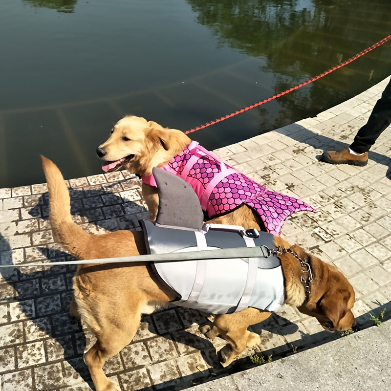 Gilet de Sauvetage pour Chien – Veste Flottante de Sécurité pour la Natation et le Bateau – Maillot de Bain Flottant pour Petits, Moyens et Grands Chiens – Idéal Piscine, Mer, Lac