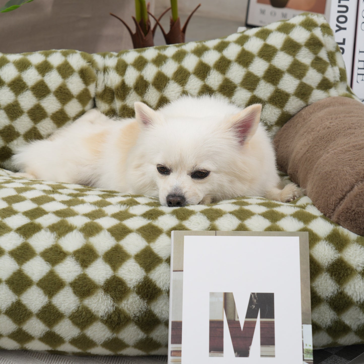 Nid Douillet en Peluche pour Animaux – Panier Confortable et Moelleux pour Chien & Chat