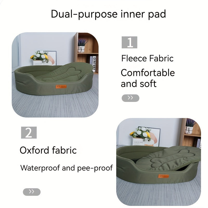 Lit pour Chien PJYuCien Comfort Plus – Spacieux, Respirant et Antidérapant, Utilisable Toute l’Année – Lavable en Machine, Idéal pour Chiens de Petite à Grande Taille