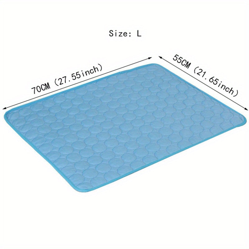 Tapis Rafraîchissant pour Chien BEIYU PET – Lit d'Été Autorefroidissant avec Gel Rafraîchissant – Tissu Polyester Résistant – Design Carré Confortable pour Chiens de Petite à Moyenne Taille