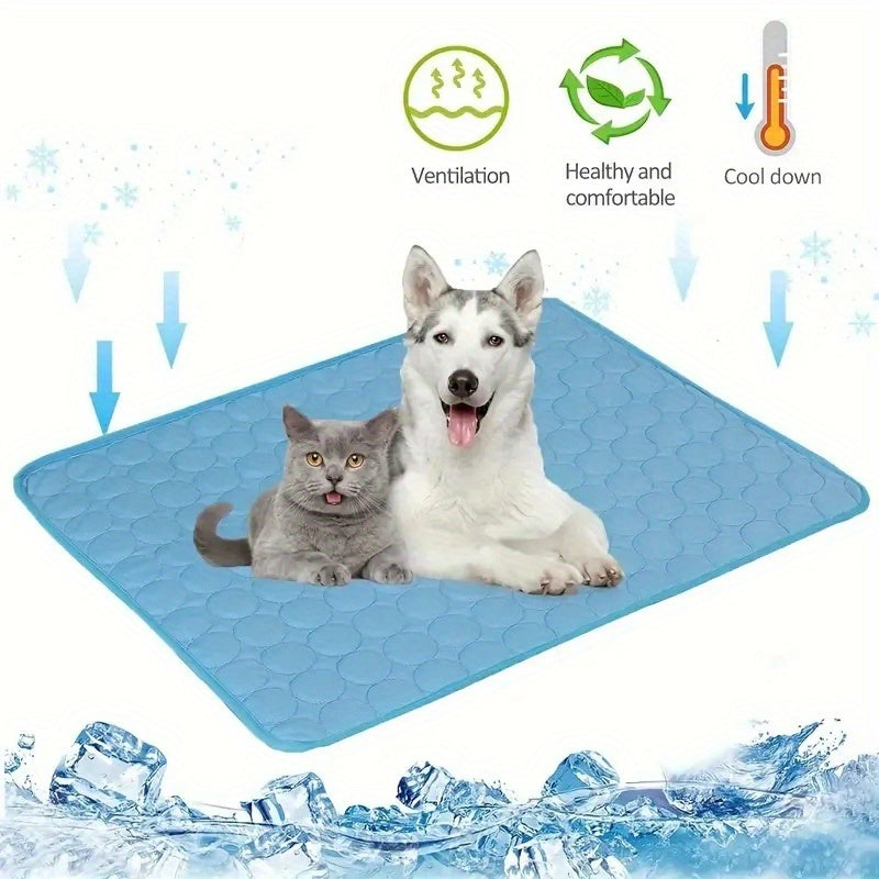Tapis Rafraîchissant pour Chien BEIYU PET – Lit d'Été Autorefroidissant avec Gel Rafraîchissant – Tissu Polyester Résistant – Design Carré Confortable pour Chiens de Petite à Moyenne Taille