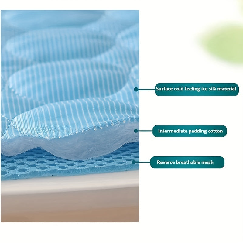 Tapis Rafraîchissant pour Chien BEIYU PET – Lit d'Été Autorefroidissant avec Gel Rafraîchissant – Tissu Polyester Résistant – Design Carré Confortable pour Chiens de Petite à Moyenne Taille
