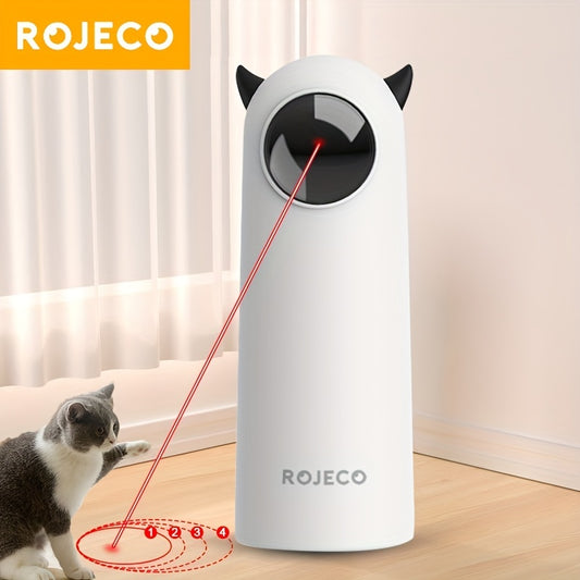 Jouet Interactif Laser Automatique pour Chat/Chien – Jouet Intelligent d’Intérieur pour Animaux – Sans Piles Incluses