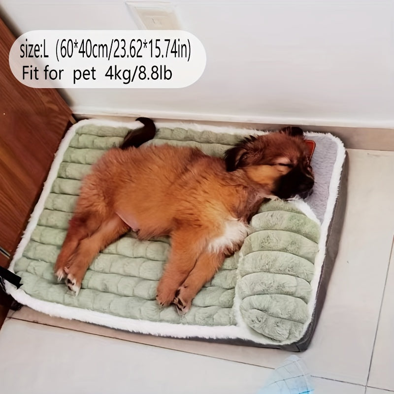 Tapis de Couchage pour Chien – 1 Pièce – Coussin Universel Toutes Saisons pour Niche ou Panier – Matelas Douillet avec Housse Amovible et Lavable – Soutien Doux pour la Colonne Vertébrale