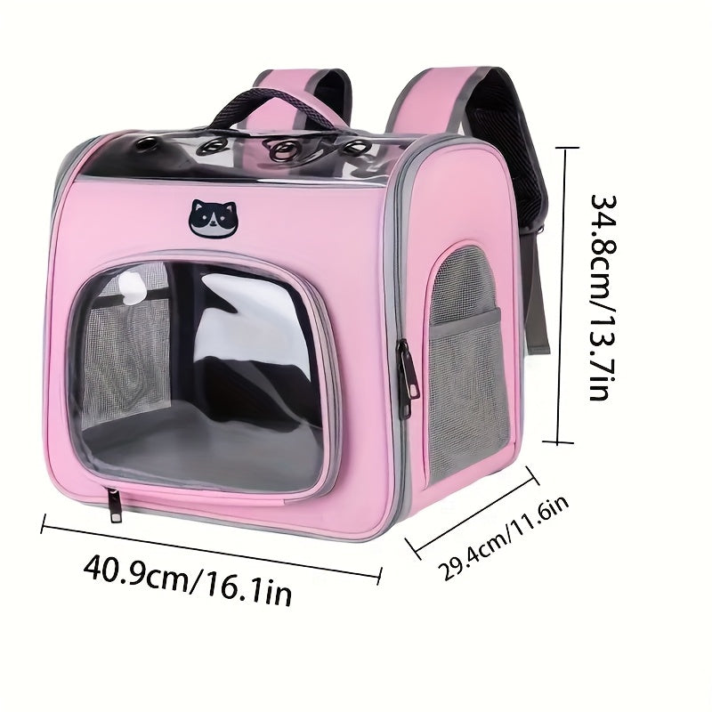 Sac à Dos de Transport pour Animaux – Maille Respirante, Grande Capacité – Sac Pliable et Portable pour Chats et Chiens – Fermeture Éclair Sécurisée