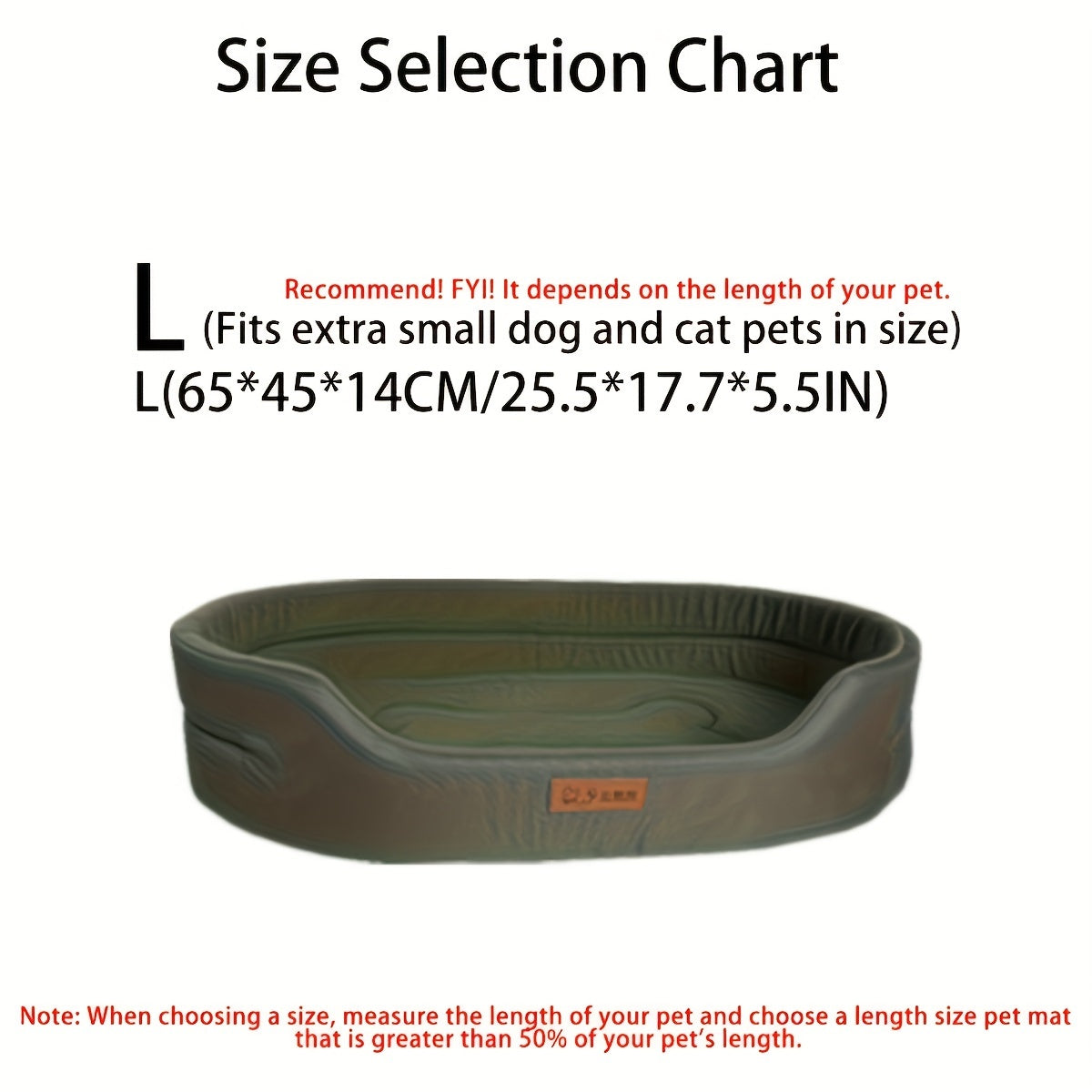 Lit pour Chien PJYuCien Comfort Plus – Spacieux, Respirant et Antidérapant, Utilisable Toute l’Année – Lavable en Machine, Idéal pour Chiens de Petite à Grande Taille
