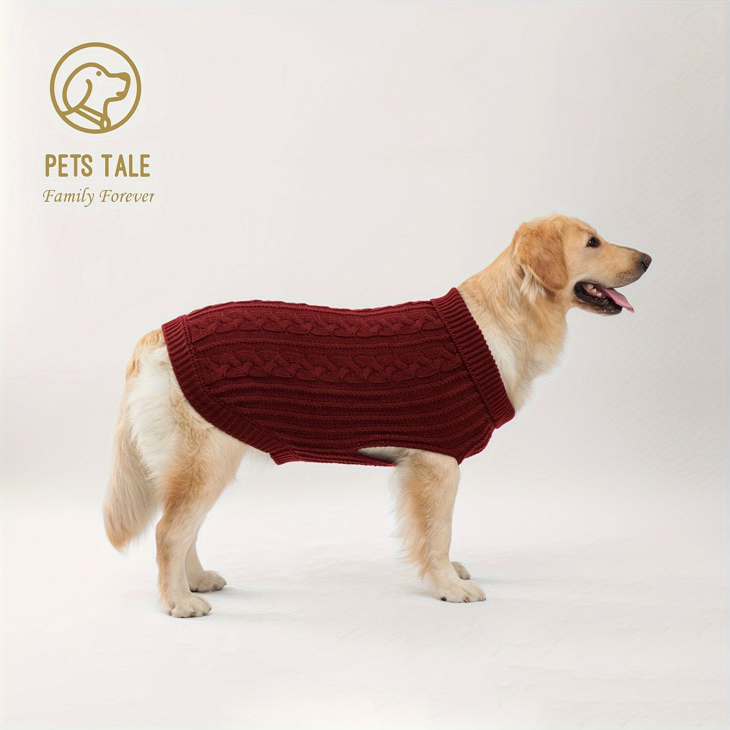 Pull Tricoté Uni pour Chien – Vêtement Chaud pour l’Automne et l’Hiver – 1 Pièce – Chandail Douillet pour Animaux