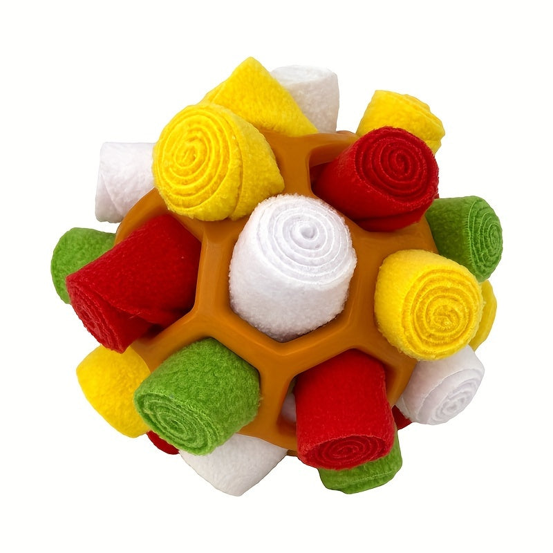 Jouet Interactif en Peluche pour Chien – Balle à Friandises, Jeu de Flair, Mâchouille & Nettoyage des Dents