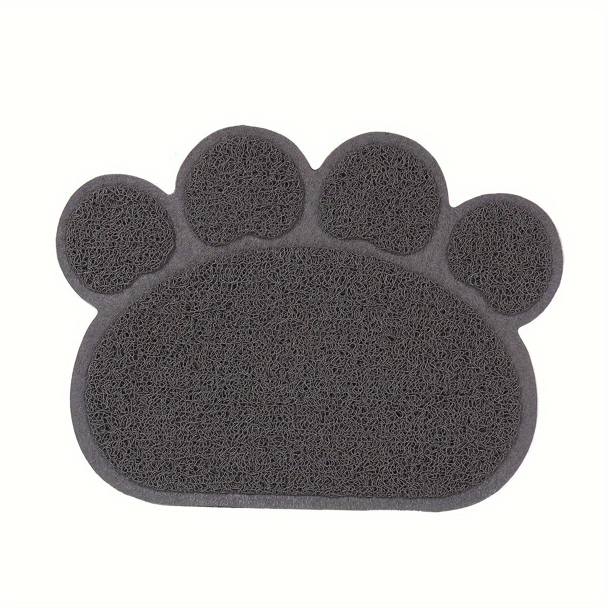 Tapis de Litière Antidérapant en Forme de Patte – Anti-éclaboussures & Anti-dérapant pour Bac à Litière de Chat