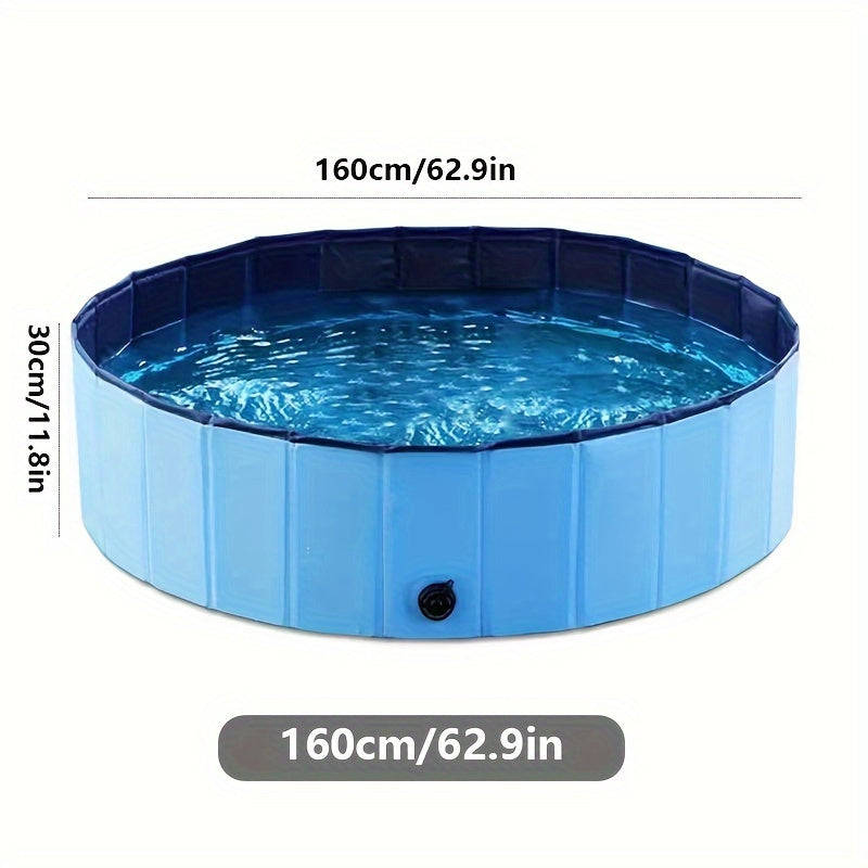 Baignoire Pliable Grande Taille pour Chien – Bassin de Douche ou Piscine Portable, Idéal pour Toilettage & Été