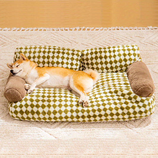 Nid Douillet en Peluche pour Animaux – Panier Confortable et Moelleux pour Chien & Chat