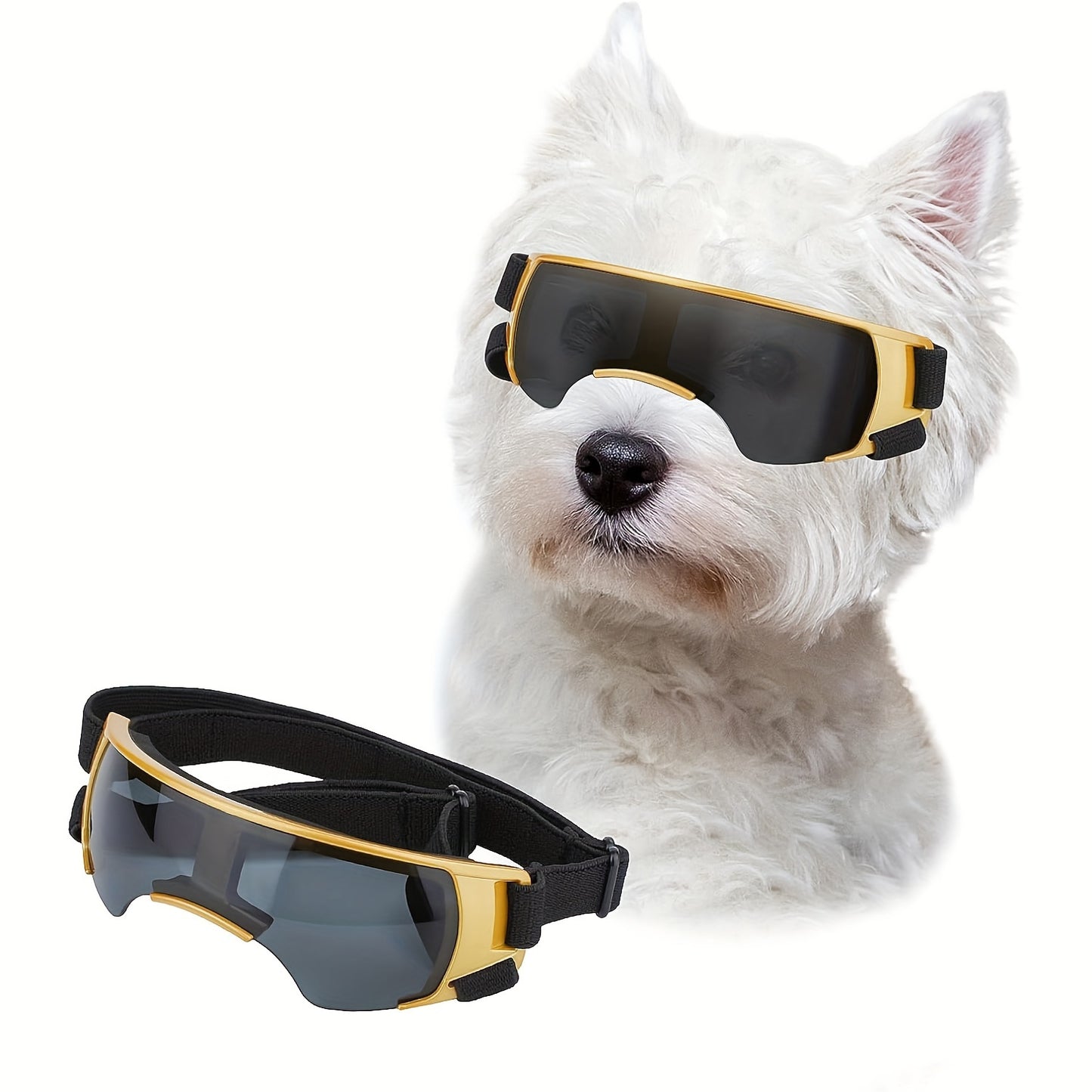Lunettes de Soleil Demi-Monture pour Chien – Style, Protection & Fun pour Chiens de Toutes Tailles
