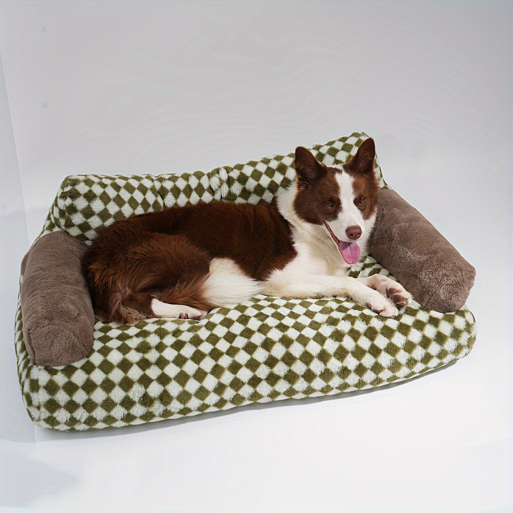 Nid Douillet en Peluche pour Animaux – Panier Confortable et Moelleux pour Chien & Chat