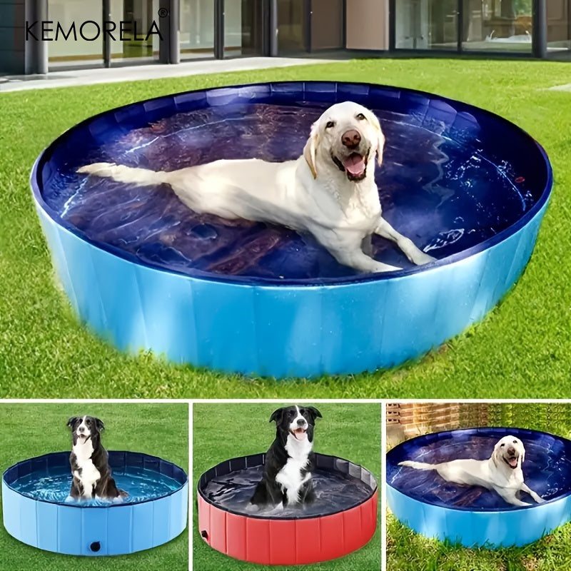 Baignoire Pliable Grande Taille pour Chien – Bassin de Douche ou Piscine Portable, Idéal pour Toilettage & Été