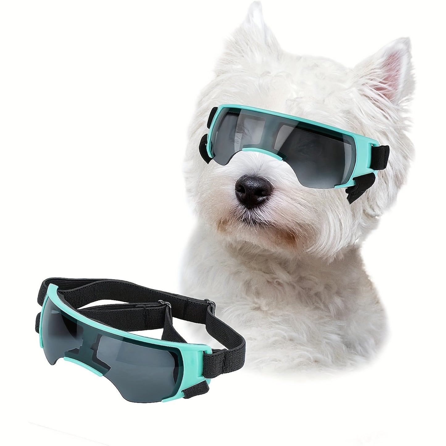 Lunettes de Soleil Demi-Monture pour Chien – Style, Protection & Fun pour Chiens de Toutes Tailles