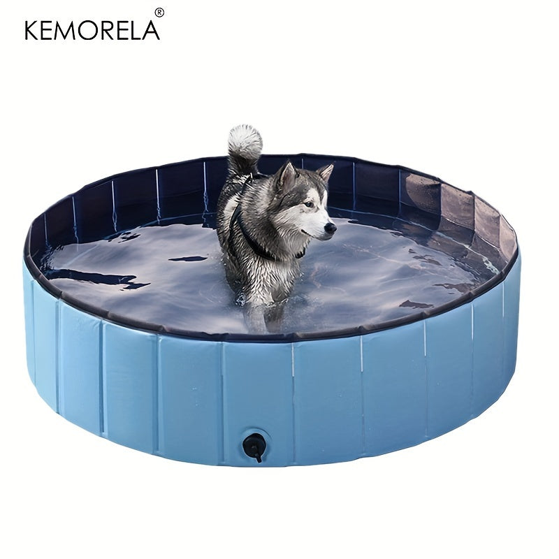 Baignoire Pliable Grande Taille pour Chien – Bassin de Douche ou Piscine Portable, Idéal pour Toilettage & Été